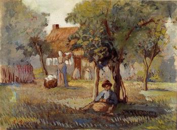 Camille Pissarro : Family Garden
